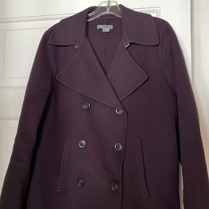 Vince Oversize Wool Blend Peacoat, size Large